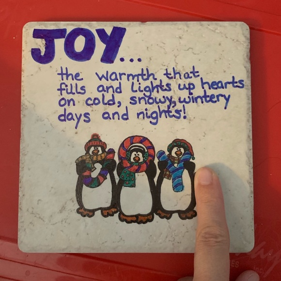 handmade Other - Handmade Penguin trivet- tile / hot plate
6” by 6”